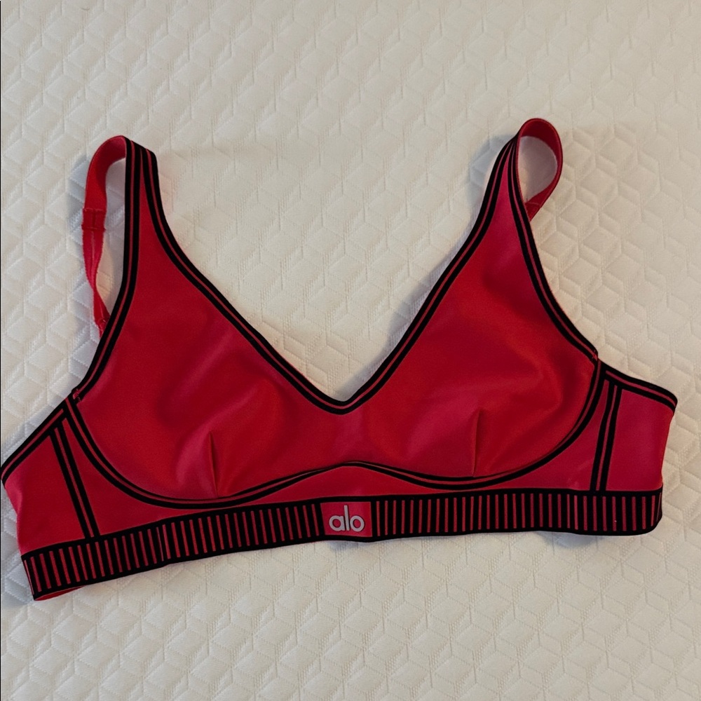 ALO Yoga Vibrant Red Bralette